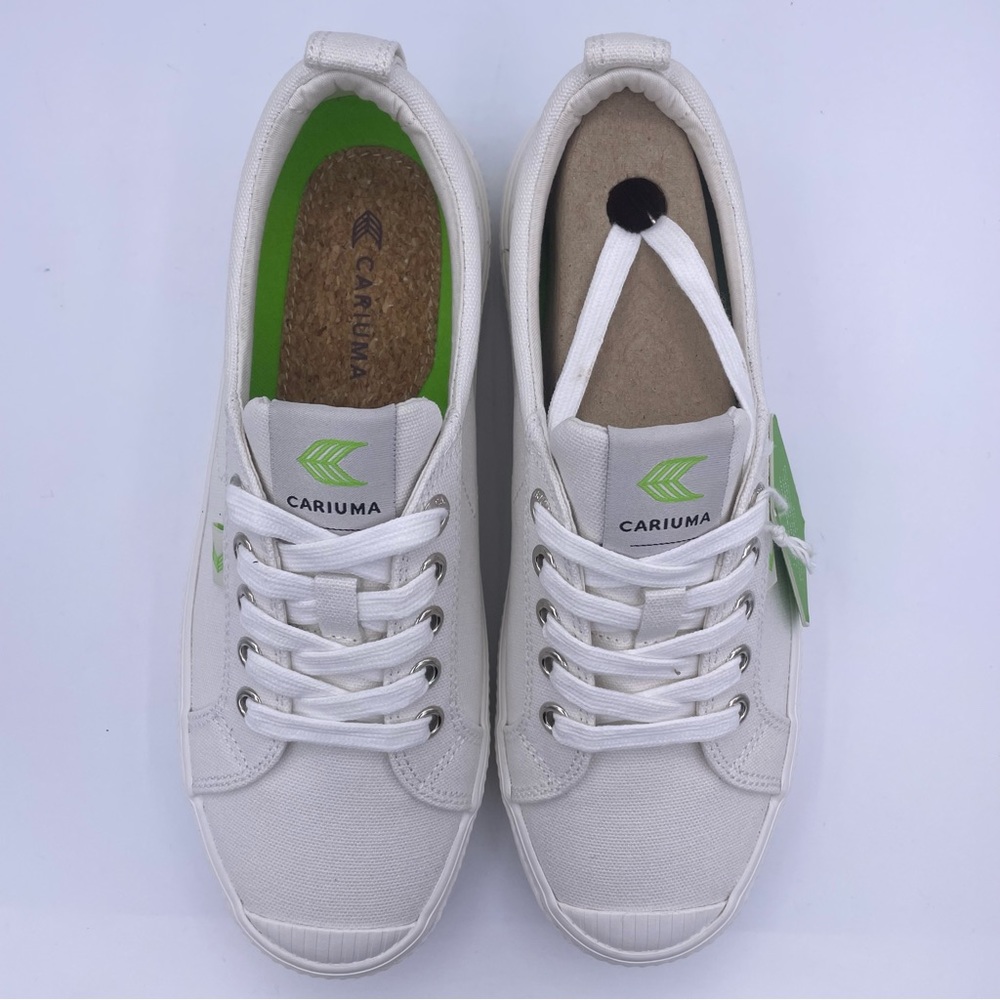 Cariuma unisex oca low off white canvas sneakers Size 6.5Women 5Mens - Picture 9 of 13